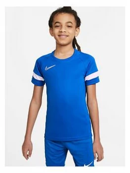Image of Boys, Nike Junior Academy 21 Dry T-Shirt - Blue Size L