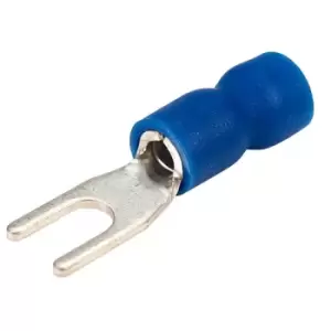 Image of TruConnect 3.0mm Blue 30A Fork Connector PK 100