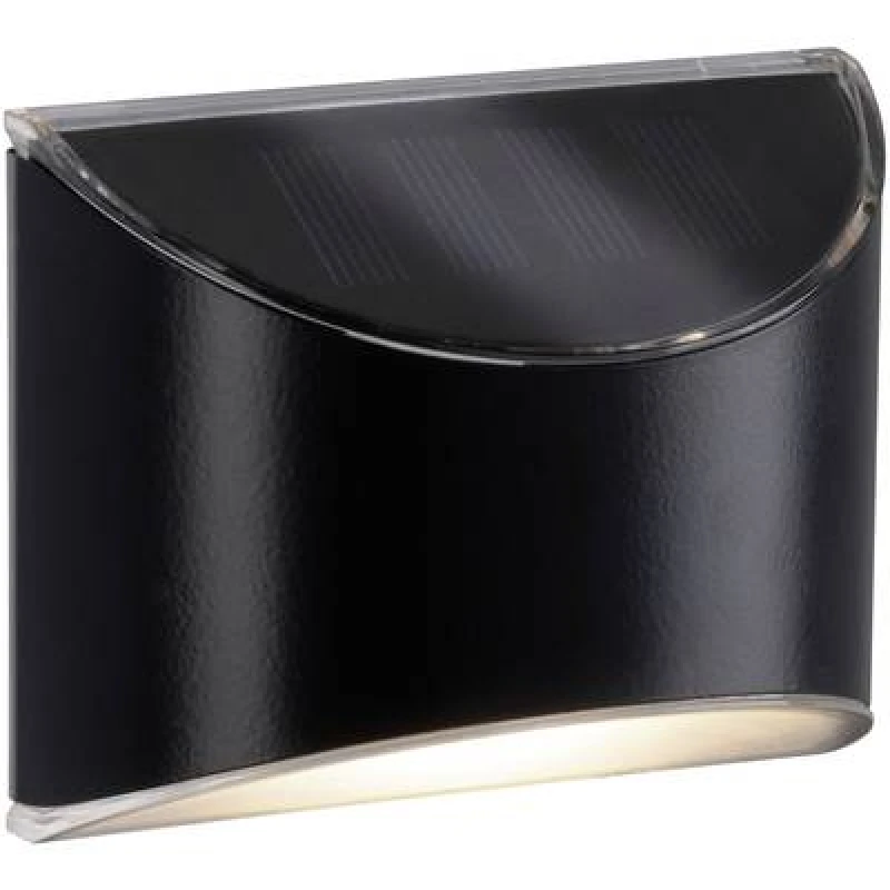 Image of Paulmann Paulmann 94233 Elliot Solar outdoor wall light EEC: G (A - G) 0.05 W Warm white Anthracite 94233