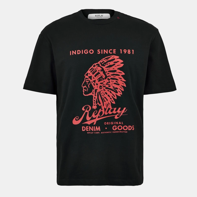 Image of Replay Mens Native T-Shirt Black male S