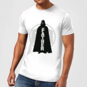 Image of Star Wars Darth Vader Father Imperial Mens T-Shirt - White - 3XL