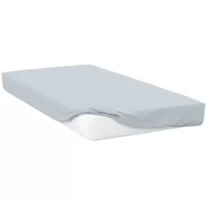 Image of Belledorm 400 Thread Count Egyptian Cotton Fitted Sheet (Single) (Duck Egg Blue) - Duck Egg Blue