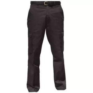 image of Warrior Mens Cargo Workwear Trousers (30/R) (Black)