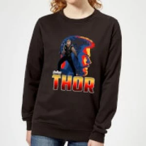 Image of Avengers Thor Womens Sweatshirt - Black