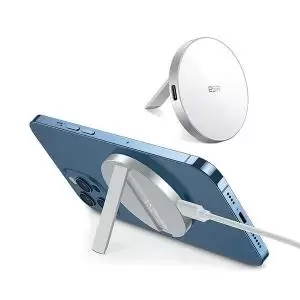Image of ESR HaloLock Kickstand Wireless Charger MagSafe Compatible White