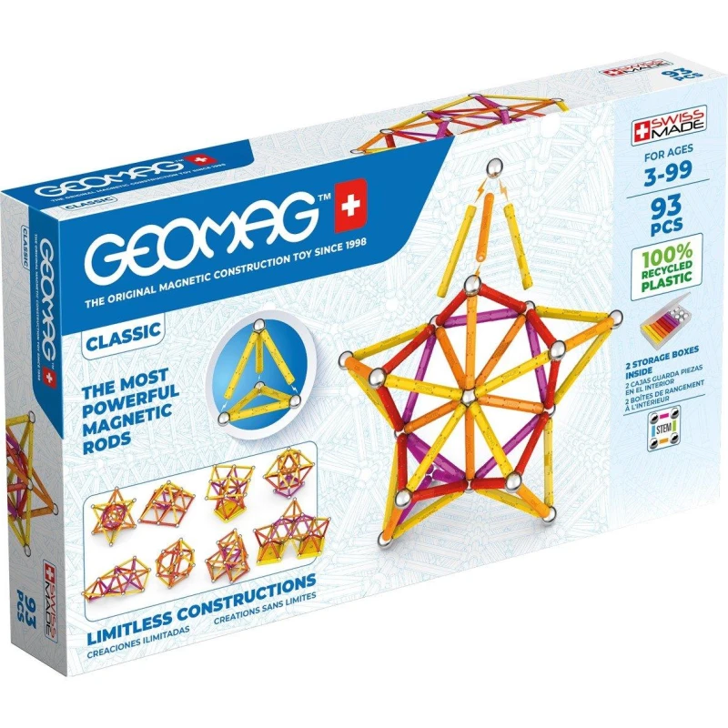 Image of Geomag Classic 93 Magnetic Shapes - 93 Pieces Multi unisex