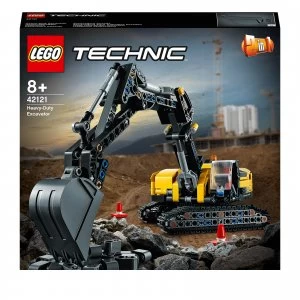 image of LEGO Technic: Heavy-Duty Excavator 2 in 1 Building Set (42121)