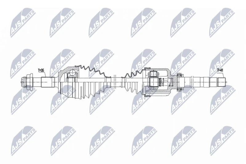 Image of NTY Drive shaft NTY NPW-CT-164
