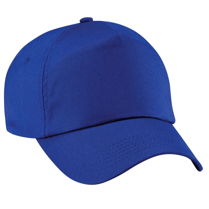 Image of Beechfield Beechfield Men Plain Original 5 Panel Baseball Cap Pack of 2 in Royal Royal One Size Male 5059269086886