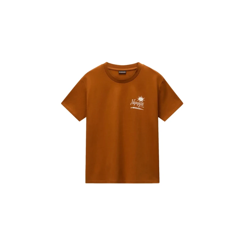 Image of Womens T-Shirt Napapijri Antimony Marron Female 2XS
