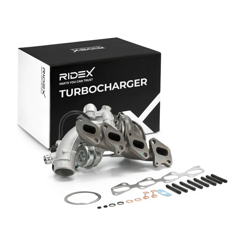 Image of RIDEX 2234C12287 Turbocharger with fastening/mounting material Charger,charging system (2234)