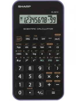 Image of Sharp EL501XBVL Scientific Calculator Black/Purple