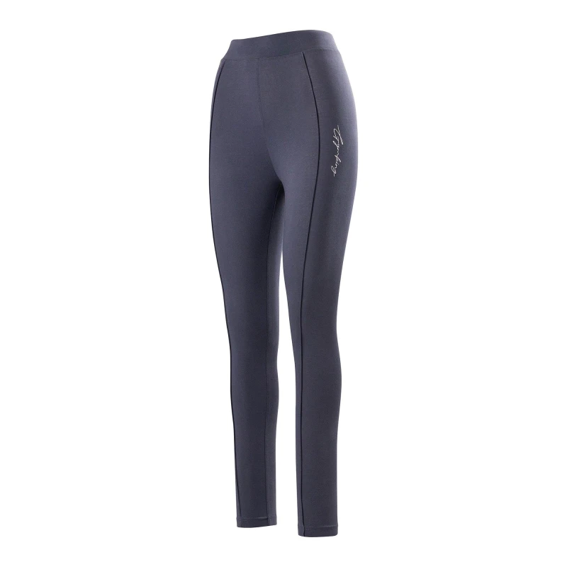 Image of Gym King Womens High Waisted Full Length Cotton Leggings Midnight Blue female 8 (XS)