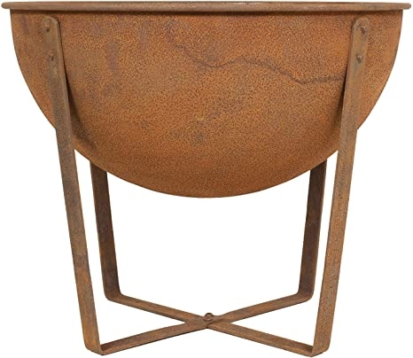 Image of La Hacienda Tamba Small Oxidised Firebowl Steel