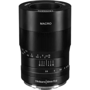 image of 7artisans Photoelectric 60mm f/2.8 Macro Lens for Fujifilm X Mount - Black