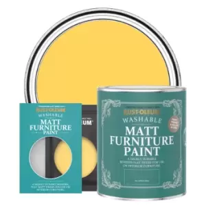 image of Rust-Oleum Matt Furniture & Trim Paint - LEMON JELLY - 750ml