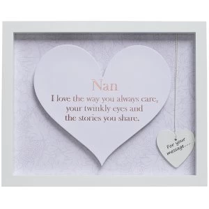 Image of Said with Sentiment Rectangular Heart Frames Nan