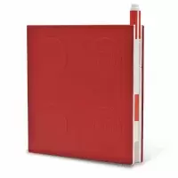 image of Lego 2.0 Locking Notebook with Gel Pen - Red