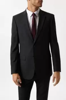 image of Plus And Tall Tailored Charcoal Essential Jacket