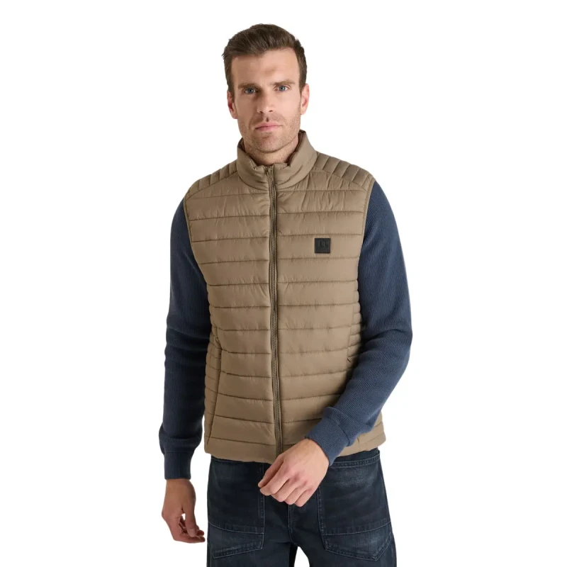 Image of Le Temps des cerises Sleeveless down jacket Le Temps des cerises Ocroz Marron Male S