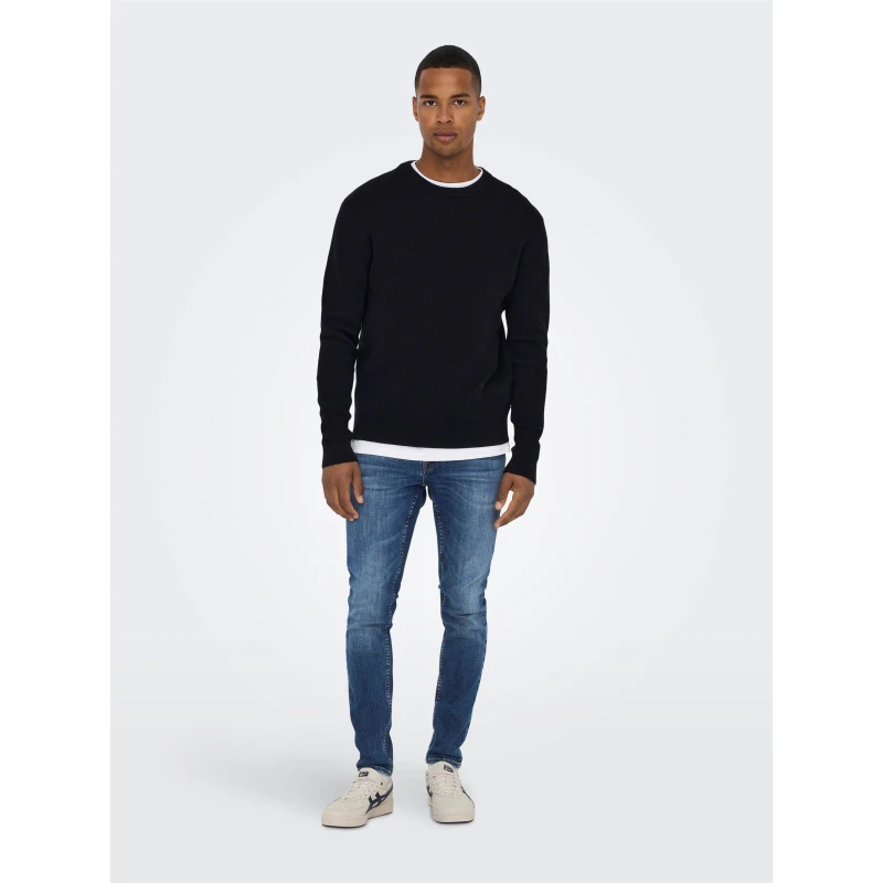 Image of Only and Sons Mens Skinny Jeans Blue Denim male 34W R