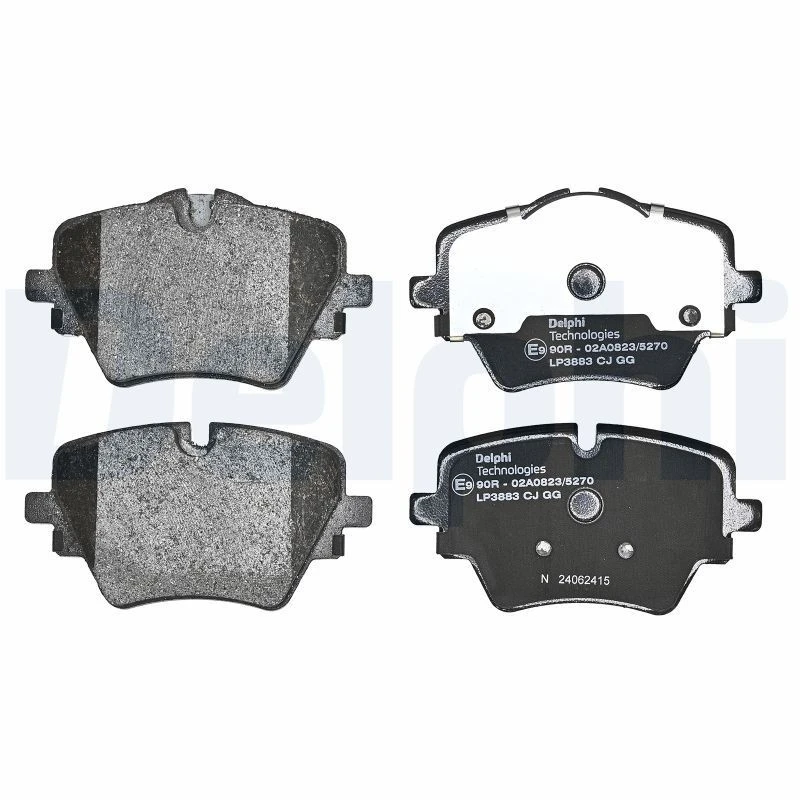 Image of DELPHI Brake pad set DELPHI LP3883