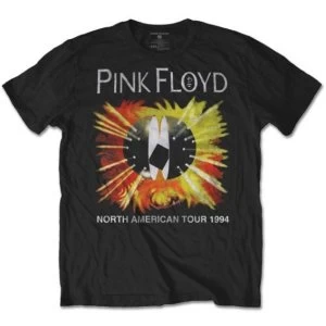 Image of Pink Floyd - North American Tour 1994 Unisex Large T-Shirt - Black