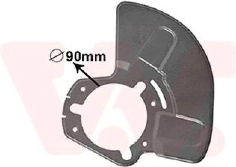 Image of VAN WEZEL Brake disc backing plate VAN WEZEL 3745373