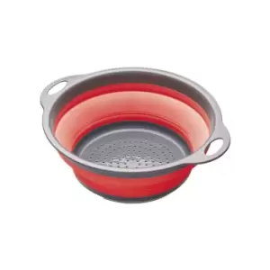 image of Colourworks - Bright Red 24cm Collapsible Colander