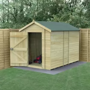 image of 10' x 6' Forest Timberdale 25yr Guarantee Tongue & Groove Pressure Treated Windowless Apex Shed (3.06m x 1.98m)