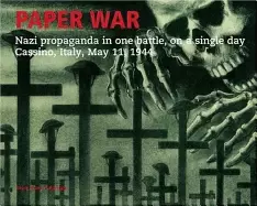 Image of paper war nazi propaganda in one battle on a single day cassino italy may 1
