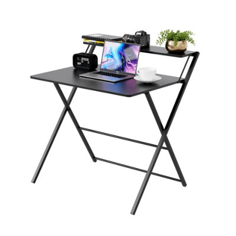Image of DMD Collective Dmd Flexidesk Folding Desk 2-Tier No Assembly Required 62X82X84Cm
