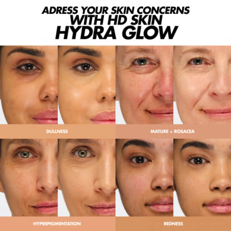Image of MAKE UP FOR EVER HD SKIN Hydra Glow Foundation 30ml (Various Shades) - 1 - 1N00