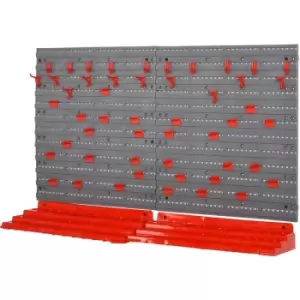 image of 54 Pcs On-Wall Tool Equipment Holding Pegboard Home DIY Garage Organiser - Durhand