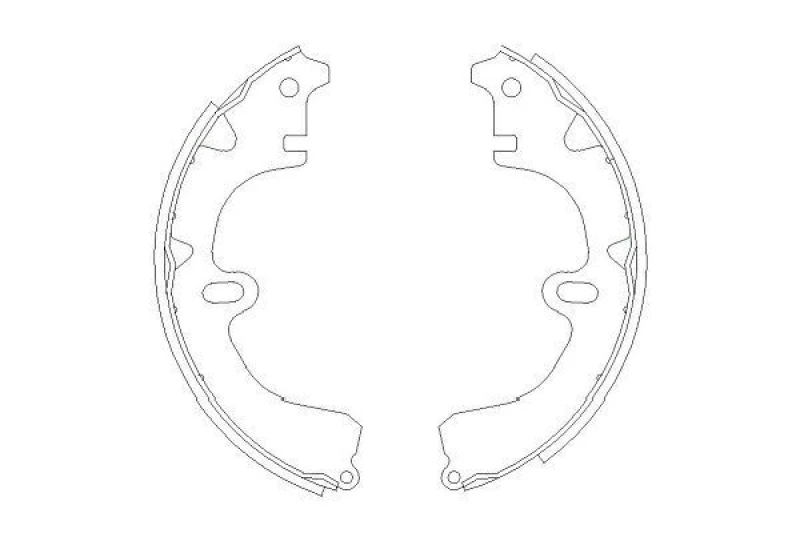 Image of KAVO PARTS Brake Shoe Set KAVO PARTS KBS-9918