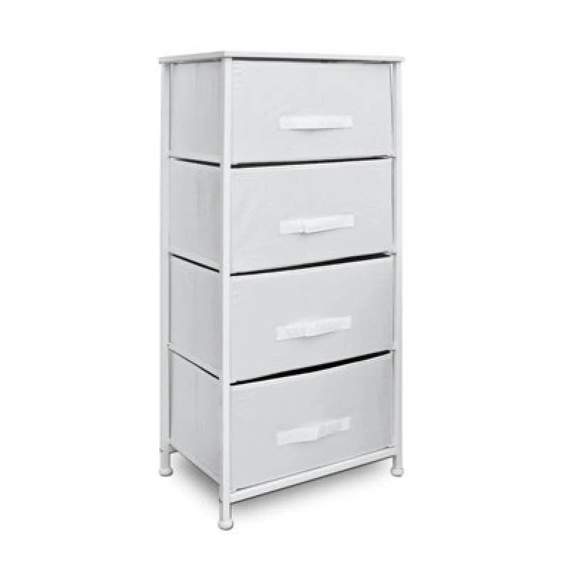 Image of Clarisworld Drawers Storage Tower Dresser - Wood Top, Sturdy Steel Frame, Organizer Unit For Bedroom, Hallway, Entryway, Closets