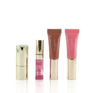 image of ClarinsLove Your Lips Collection (2x Lip Perfector, 1x Lipstick, 1x Lip Comfort Oil) 4pcs