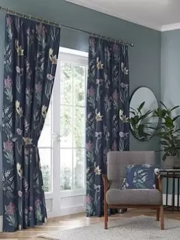 image of Appletree Caberne Pencil Pleat Curtains 66X54