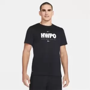 Image of Nike HWPO Training T Shirt Mens - Black