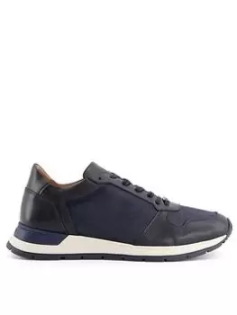 Dune London Treats Trainer, Navy, Size 9, Men