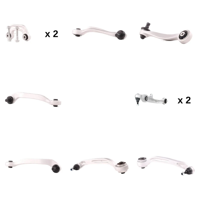 Image of RIDEX 772S1325 Control arm repair kit with fastening material, Front axle both sides, Trailing Arm Suspension Kit (772)