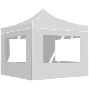 Image of Professional Folding Party Tent with Walls Aluminium 3x3 m White Vidaxl White