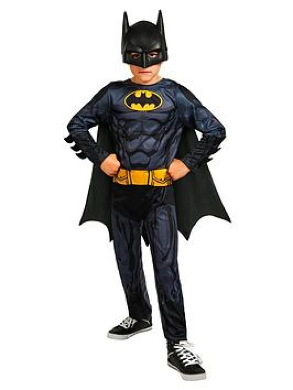 Image of Batman Child Costume One Colour WZH3O Unisex 5-6
