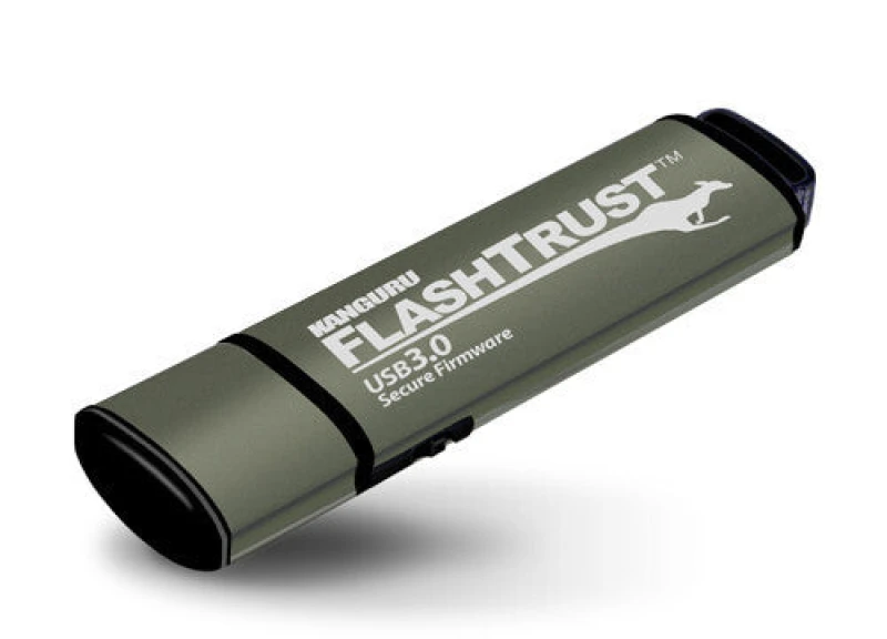 Image of iStorage iStorage Kanguru FlashTrust USB 3.0 16GB |Secure Flash Drive| Secure Firmware Physical Write Protect Switch |Protects Against BadUSB Co
