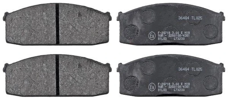 Image of A.B.S. 36484 Brake pad set without integrated wear sensor Brake Pad Set,disc brake (402)