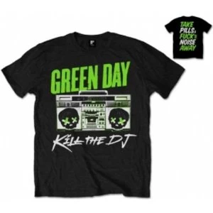 image of Green Day Kill The DJ Mens Black T Shirt: XXL