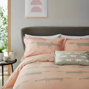 Image of Scion Mr Fox Double Duvet Cover Set, Blush