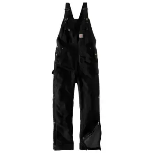 Image of Carhartt Mens Firm Duck Insulated Bib Overall Coverall Extra Large- Chest 40', (102cm)