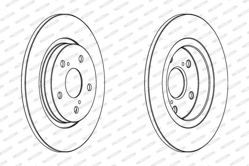Image of Brake disc FERODO DDF1755C