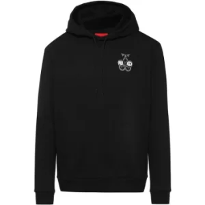Image of Hugo Boss Derpiente Pullover Hoodie Black Size L Men